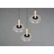 Pendul Trio CELESTE, metal, sticla, negru, crom, LED, 21W, 2250lm, 3000K - Trio-354930332