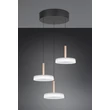 Pendul Trio CELESTE, metal, sticla, negru, alb, LED, 21W, 2250lm, 3000K - Trio-354930365