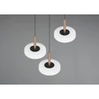 Pendul Trio CELESTE, metal, sticla, negru, alb, LED, 21W, 2250lm, 3000K - Trio-354930365