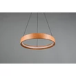 Pendul Trio LYNWOOD metal, lemn, acril, negru, maro, alb, LED, 28W, 3000K, 3300Lm - 355030130