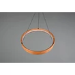 Pendul Trio LYNWOOD metal, lemn, acril, negru, maro, alb, LED, 28W, 3000K, 3300Lm - 355030130