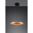 Pendul Trio LYNWOOD metal, lemn, acril, negru, maro, alb, LED, 28W, 3000K, 3300Lm - 355030130