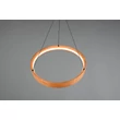 Pendul Trio LYNWOOD metal, lemn, acril, negru, maro, alb, LED, 28W, 3000K, 3300Lm - 355030130