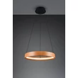 Pendul Trio LYNWOOD metal, lemn, acril, negru, maro, alb, LED, 28W, 3000K, 3300Lm - 355030130