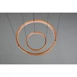 Pendul Trio LYNWOOD metal, lemn, acril, negru, maro, alb, LED, 37W, 3000K, 4300Lm - 355039130