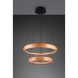 Pendul Trio LYNWOOD metal, lemn, acril, negru, maro, alb, LED, 37W, 3000K, 4300Lm - 355039130