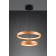 Pendul Trio LYNWOOD metal, lemn, acril, negru, maro, alb, LED, 37W, 3000K, 4300Lm - 355039130