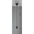 Pendul Trio SALA plastic, negru, E27 - 359190102