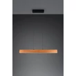 Pendul Trio EDGEWOOD metal, lemn, acril, negru, maro, LED, 27W, 2700-6000K, 3100Lm - 359710130