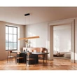 Pendul Trio EDGEWOOD metal, lemn, acril, negru, maro, LED, 35W, 2700-6000K, 4150Lm - 359719130