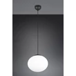 Pendul Trio FOMENTO, metal, sticla, negru, alb, E27 - Trio-363100132