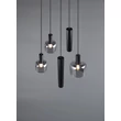 Pendul Trio MATARO, metal, sticla, negru, crom, E14, E27, GU10 - Trio-364130532