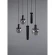 Pendul Trio MATARO, metal, sticla, negru, crom, E14, E27, GU10 - Trio-364130532