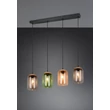 Pendul Trio CORK metal, sticla, negru, multicolor, E27 - Trio-364600417