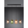 Pendul Trio CORK metal, sticla, negru, multicolor, E27 - Trio-364600417