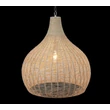 Pendul Trio JANNE metal, iuta, negru, natural, E27 - Trio-366700136