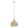 Pendul Trio JANNE metal, iuta, negru, natural, E27 - Trio-366700136