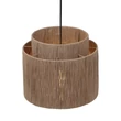 Pendul Trio SMILLA metal, iuta, negru, natural, E27 - Trio-366800136
