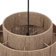 Pendul Trio SMILLA metal, iuta, negru, natural, E27 - Trio-366800136