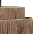 Pendul Trio SMILLA metal, iuta, negru, natural, E27 - Trio-366800136