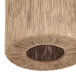 Pendul Trio SMILLA metal, iuta, negru, natural, E27 - Trio-366800436