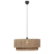 Pendul Trio SMILLA metal, iuta, negru, natural, E27 - Trio-366890136