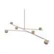 Pendul Trio CODA metal, acril, bej, GX53 - 369000643