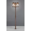Lampadar exterior Trio SAMBESI metal, plastic, ruginiu, transparent, E27, IP44 - 404160324
