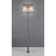 Lampadar exterior Trio SAMBESI metal, plastic, antracit, transparent, E27, IP44 - 404160342