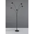 Lampadar Trio MARLEY, metal, negru, GU10 - Trio-412400532