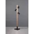 Lampadar  Trio MARLEY metal, lemn, acril, negru, maro, LED+GU10, 20W, 3000K, 2300Lm - 412510432