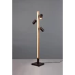 Lampadar  Trio MARLEY metal, lemn, acril, negru, maro, LED+GU10, 20W, 3000K, 2300Lm - 412510432