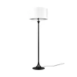 Lampadar Trio SABIA metal, tesatura, negru, alb, E27 - 415700332