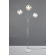 Lampadar Trio PAXTON metal, sticla, crom, transparent, E27 - Trio-416900306