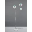 Lampadar Trio PAXTON metal, sticla, crom, transparent, E27 - Trio-416900306
