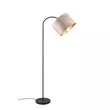 Lampadar Trio JULIETA metal, catifea, negru, maro, E27 - 419090144