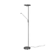 Lampadar Trio BRANTFORD metal, nichel, LED, 2700K-3200K-4000K, 1x30W, 3500lm, 1x6.5W, 650lm - 425610207