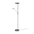 Lampadar Trio BRANTFORD metal, nichel, LED, 2700K-3200K-4000K, 1x30W, 3500lm, 1x6.5W, 650lm - 425610207