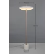 Lampadar  Trio KEATON metal, acril, gri, alb, LED, 21W, 2300-3000-4000K, 2400Lm - 440210176