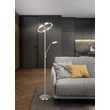 Lampadar Trio WILLIS, metal, nichel, LED, 44.5W, 4600lm+550lm, 2700K+3200K+4000K - Trio-449510207