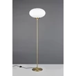 Lampadar Trio FOMENTO, metal, sticla, alama, alb, E27 - Trio-463100108