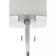 Lampadar Trio NANDOR metal, textil, nichel, alb, E27+LED, 3000K, 2x7W, 1400lm - 475310307