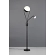 Lampadar Trio CHRIS metal, negru, LED, 18W + 3.8W, 2000lm + 350lm, 3000K - Trio-478310232