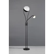 Lampadar Trio CHRIS metal, negru, LED, 18W + 3.8W, 2000lm + 350lm, 3000K - Trio-478310232