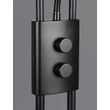 Lampadar Trio CHRIS metal, negru, LED, 18W + 3.8W, 2000lm + 350lm, 3000K - Trio-478310232