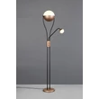 Lampadar Trio CHRIS metal, cafenea, LED, 18W + 3.8W, 2000lm + 350lm, 3000K - Trio-478310265