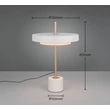 Veioza Trio KEATON metal, plastic, gri, alb, LED, 12W, 2300-3000-4000K, 1400Lm - 540210176