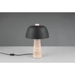 Veioza Trio TIMBA piatra, metal, maro, negru, E27 - Trio-567800232
