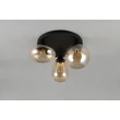 Plafoniera Trio LUMINA metal, sticla, negru, chihlimbar, E14 - 617030313