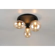 Plafoniera Trio LUMINA metal, sticla, negru, chihlimbar, E14 - 617030313